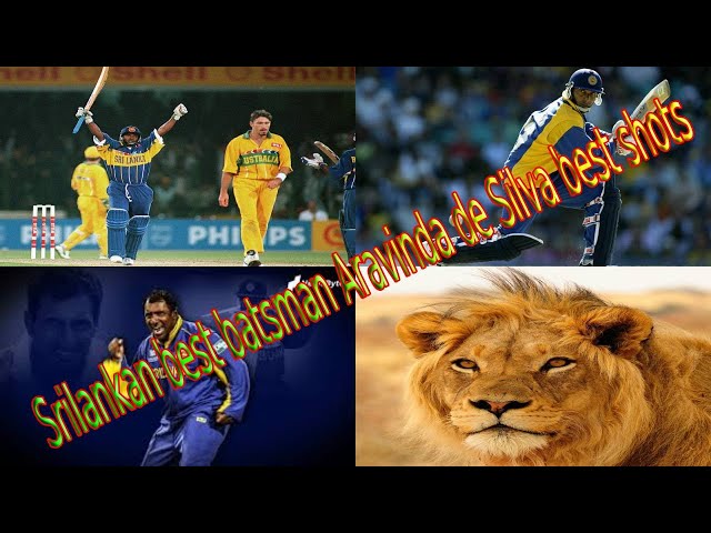 Sri Lankan best batsman Aravinda de Silva classical shots collection | World's best pull and flick