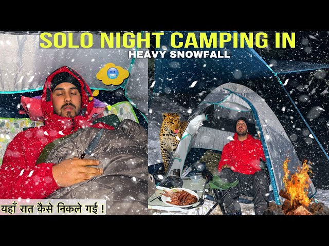 Solo Winter Night Camping In Extreme Cold Weather | Winter Camping In India | Camping Trip | #vlog