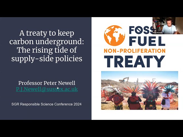 A treaty to keep carbon underground - Peter Newell