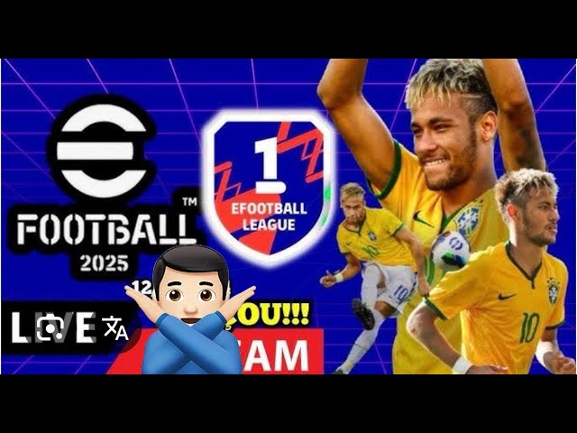 LIVE ON EFOOTBALL MÓBILE 2025 RUMO A PRIMEIRA DIVISÃO 🙏 RUMO AOS 500 INSCRITOS 🙏