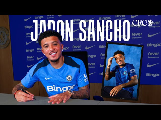 Behind-the-Scenes with JADON SANCHO as he becomes a Blue! 🔵 | BTS at Cobham | Chelsea FC