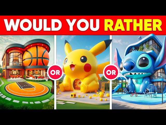 Would You Rather - Build Your Fantasy House 🏠🤑✨🌈 Moca Quiz