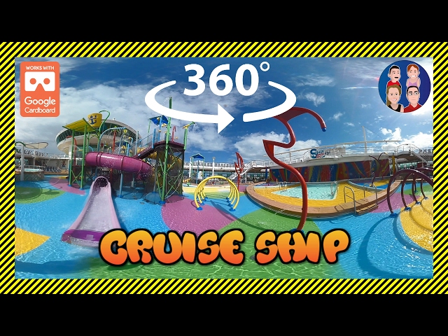 360 Degree | VR (Virtual Reality) Cruise Ship Tour |  Cruise Vacation 360 Video of Our Ship 🛳