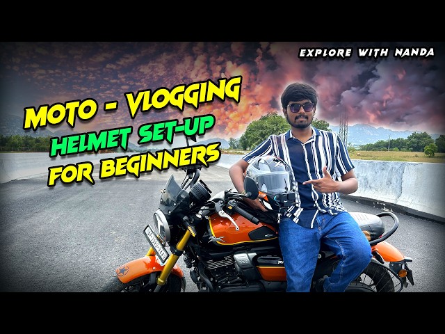 Moto Vlogging ఎలా చేస్తారు ? | Beginner Helmet Moto Vlogging set up in Telugu | @ExploreWithNanda