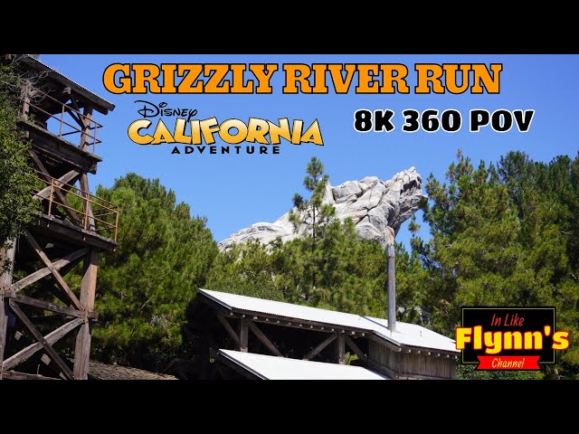 Disney's California Adventure Grizzly River Run | 8K VR 360 POV 🐻🌲