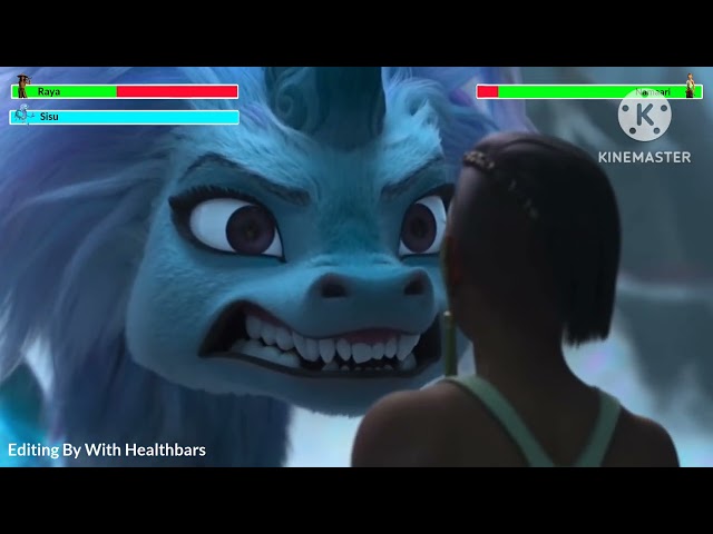 Raya and The Last Dragon (2021) Raya Vs Namaari Fight With Healthbars (Birthday Special)