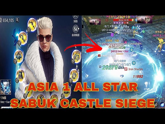 MIR4-ASIA 1 ALL STAR SABUK CASTLE SIEGE | UOTC STAR HAS ARRIVED IN ASIA 1 | HOF VS FFAM