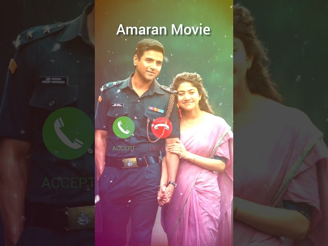 Amaran Movie #ringtone #instrumental amaran ringtone ❤️ 2024 Sai pallavi