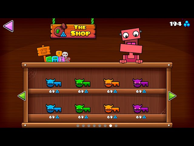 geometry dash but you can buy anything