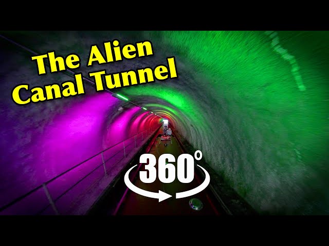 Roughcastle Tunnel in Falkirk - Realtime 360° Narrowboat Experience