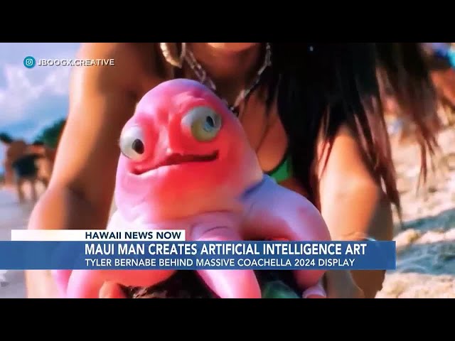 Artificial intelligence artist from Maui goes viral with eye-popping visual effects