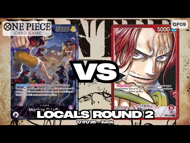 Purple Luffy VS Shanks | OP09 Locals Gameplay