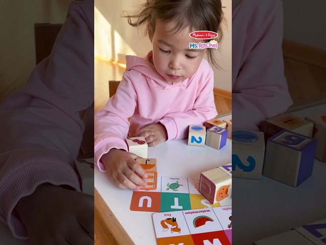 Melissa & Doug | Ms. Rachel | Ms. Rachel™ Wooden Learning Blocks