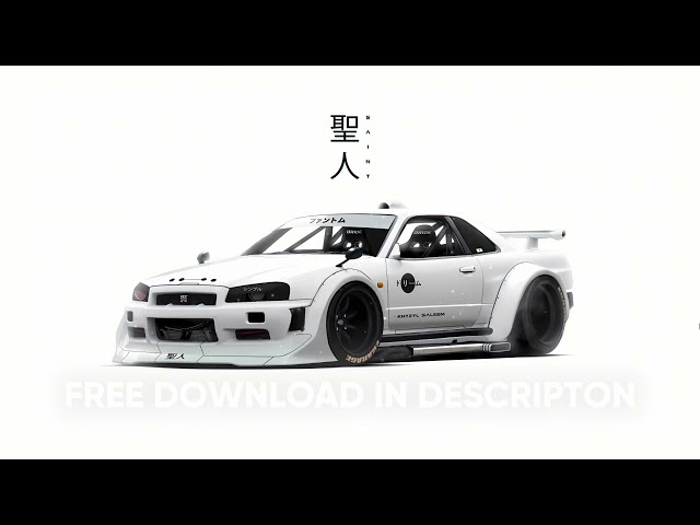 White GTR R34 - LofiD Wallpaper