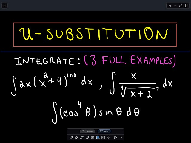 ❖ Integration using U-Substitution ❖