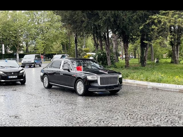 Chinese President Xi Jinping motorcade in Paris - may 2024