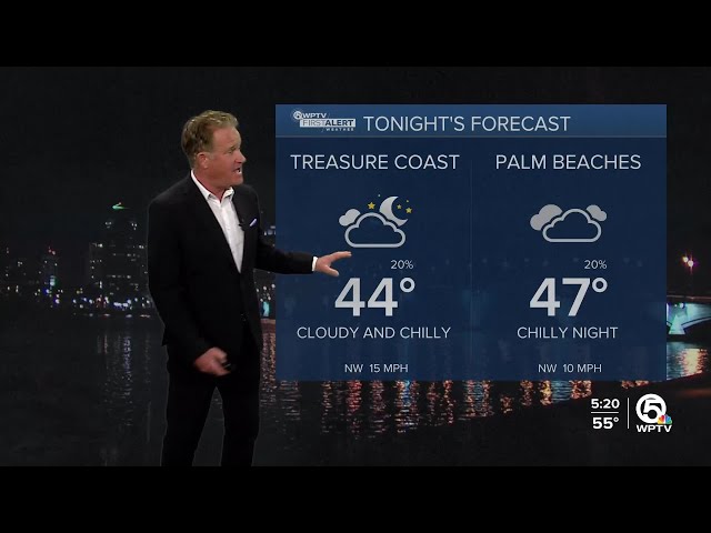 WPTV First Alert Weather Forecast for Evening of Jan. 23, 2025