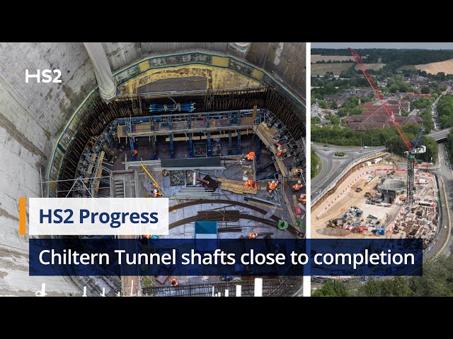 Excavation of the HS2 Chiltern Tunnel shafts close to completion