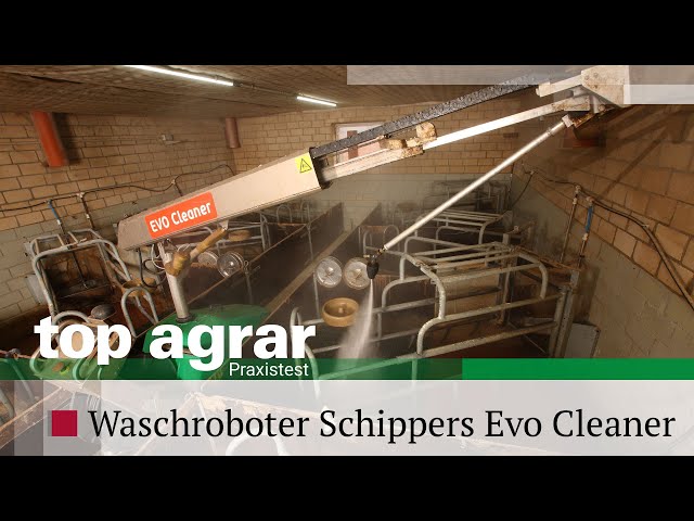 top agrar | Caro testet Waschroboter Evo Cleaner von Schippers | Reinigungsroboter im Schweinestall