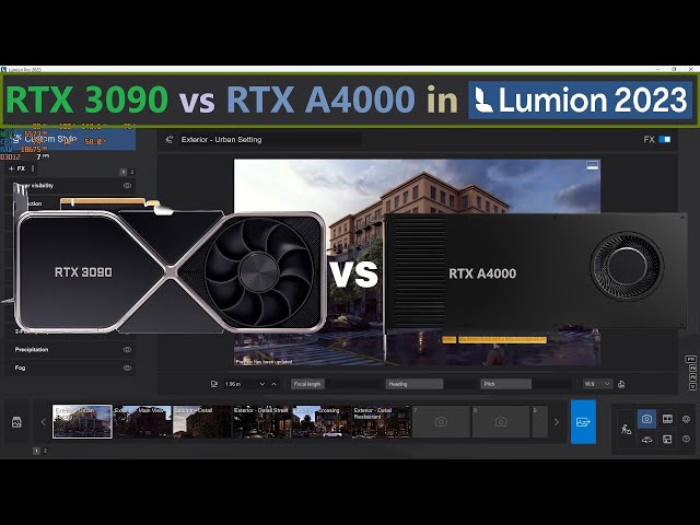 Lumion 2023 Rendering Test - RTX 3090 vs A4000