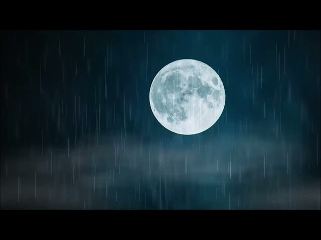 Mesmerizing Ambience: Rain and Full Moon - A Soothing ASMR Symphony of Nature