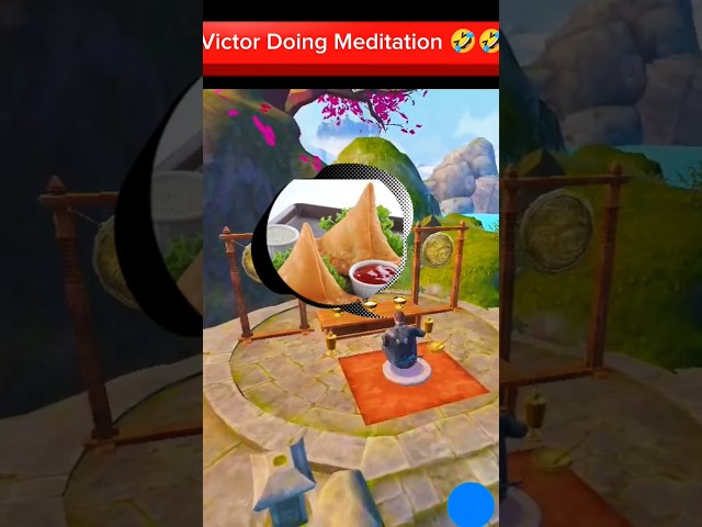 When victor doing meditation 🤣🤣 | bgmi funny shots | #bgmi #funny #shorts