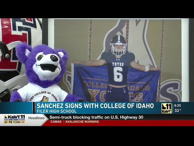 From a Wildcat to a Yote: Filer’s Cody Sanchez signs to play football at the College of Idaho