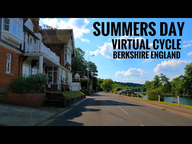 Indoor Cycling Video With Music | Virtual Bike Ride | Berkshire England