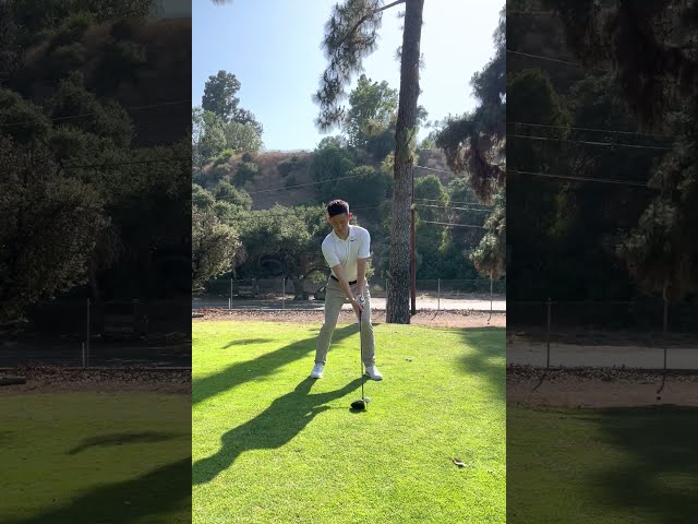 Joshua Suh Golf Swing _ Driver, Face On