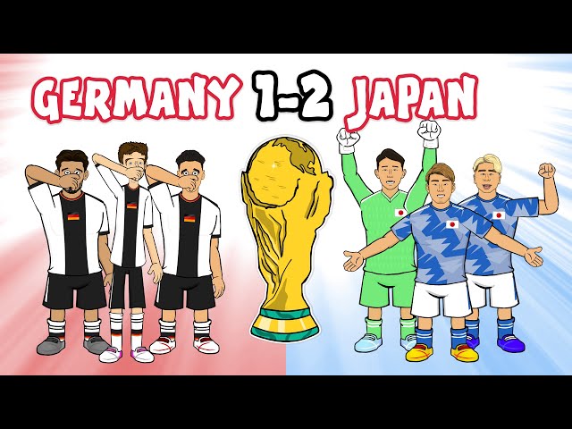 JAPAN BEAT GERMANY! The Cartoon (1-2 World Cup 2022 Parody Goals Highlights Doan Asano)