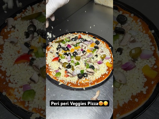 Peri peri Veggies Pizza😍😋|| Indian Street Food