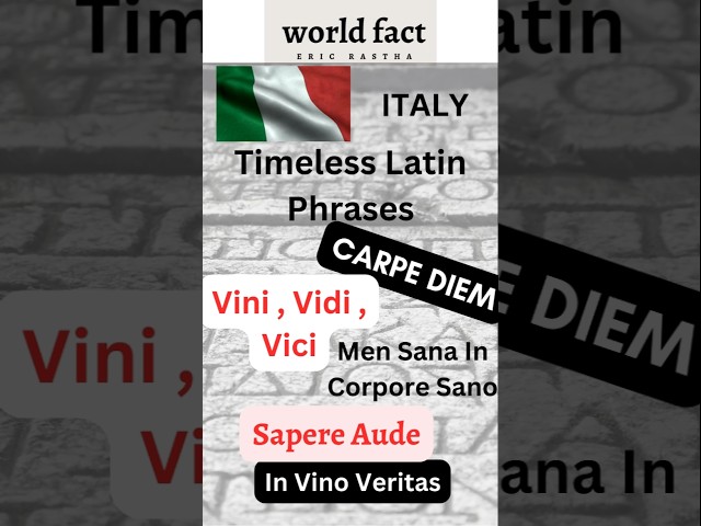 Timeless Latin Phrases.#interestingfact #facts #worldfact #science #latin #factsworldchannel