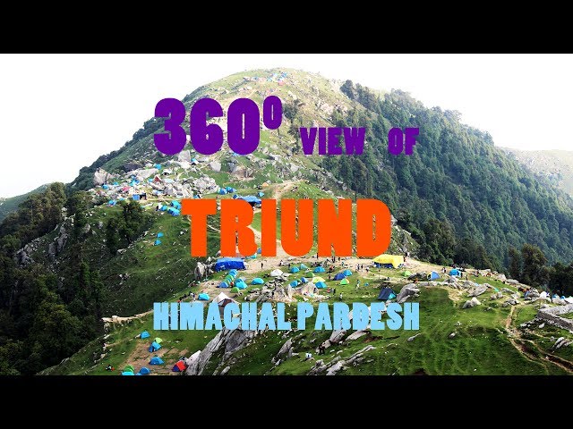 360 digree view from top of Triund, Himachal Pardesh