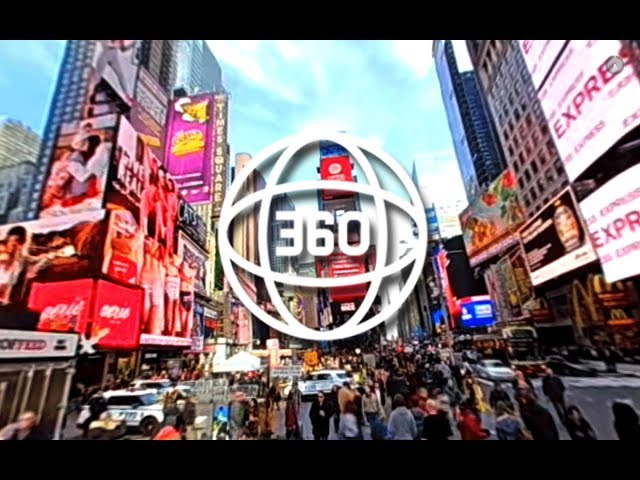 360 Degree Video - Christmas Shopping at Time Square New York 2017