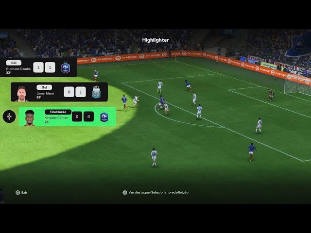 JOGO PELA TEMPORADA - ROBSON (FRA) 2 X 5 (ARG) CHARLES  - FIFA25