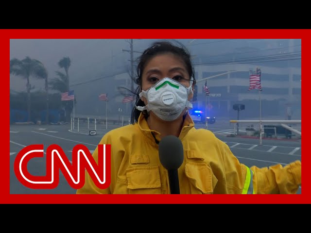 ‘Completely hazy’: CNN on the scene amid Los Angeles wildfire