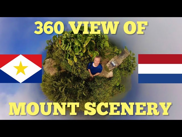 A 360 View of the Top of Mount Scenery in Saba - The Best Way to Enjoy the View..Without the Hike!