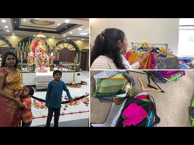 அமெரிக்காவில் 🇺🇸என் புடவை Collection ~ Organizing my Closet Wardrobe ~ Family Traveler VLOGS Tamil