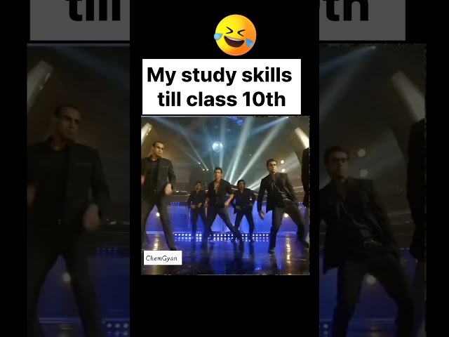 My study skills 10th vs 12th😄😅|#chemistry #funny #funnyshorts #comedy #12thclass #examfunny #shorts