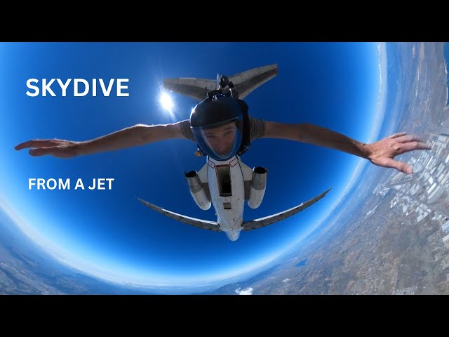 Skydiving from a commercial DC-9 JET | Immersive 360 VR