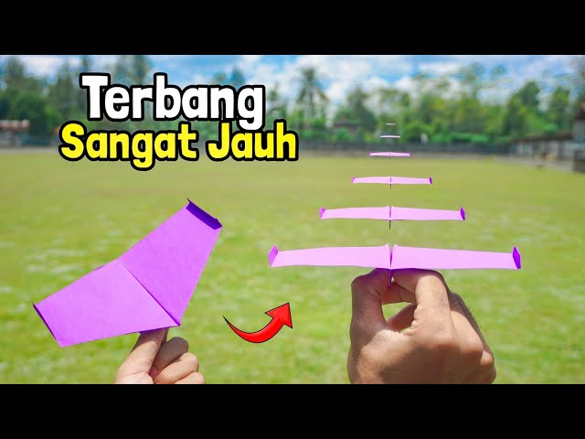 Origami Pesawat Kertas Terbang Sangat Jauh - ELEKTROGAMI Glider Pesawat Kertas