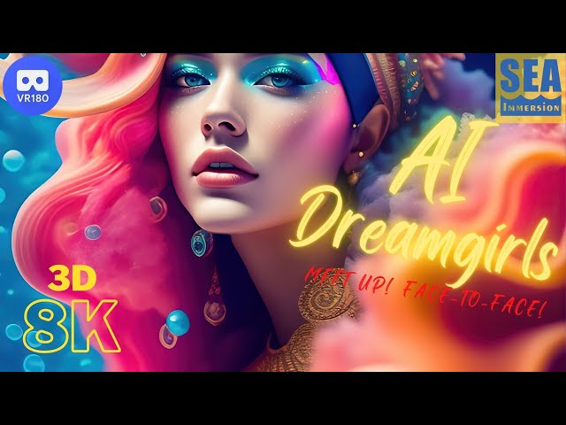 AI Dreamgirls ( Goddesses of Color ) in 8K 3D VR180 - meet them up close, face-to-face!