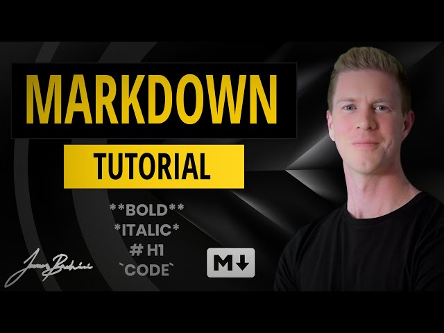 Markdown Tutorial | Quick Start Guide To Markdown