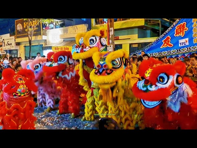 Múa Lân Tết Đường Phố Cực Hay 2025 LSR Hải Nam Liên Hữu / Múa Rồng Uốn Lượn / Lion Dance Barongsai