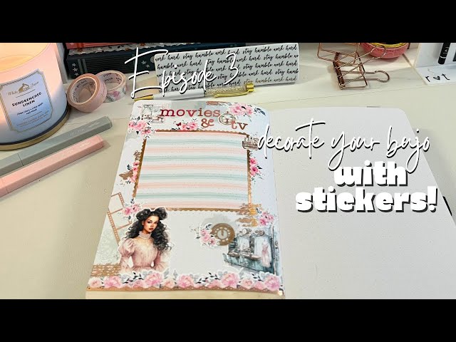 Decorate your Bullet Journal with Stickers | Cute & Easy tips!