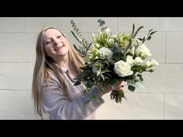 How To Make A Wedding Bouquet 💐 Neutral Theme Bridal Bouquet Tutorial