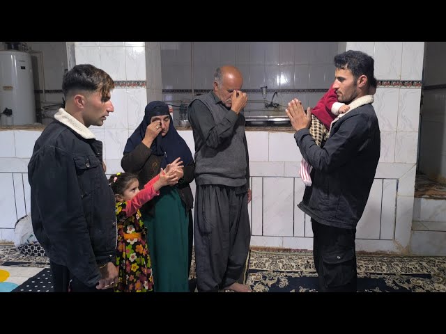 The sadness and grief of Mohammad's family after saying goodbye to little Bahar