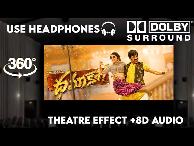 Jinthaak -|Theatre Experience Dolby Atmos  Surround  sound  8D Audio  Dhamaka | Ravi Teja |Sreeleela