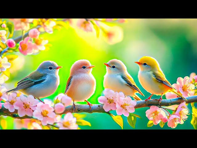 Birds Chirping 4K ~ Gentle BirdSong Healing Anxiety and Depression 🌿Heals Whole Body, Restores Brain