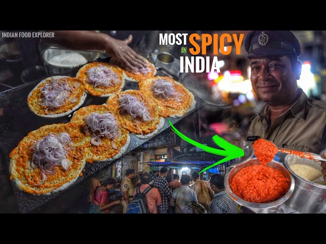 India’s Most Spicy Onion Dosa - Nellore Only | Special  (Red) Karam Chutney @IndianFoodExplorer